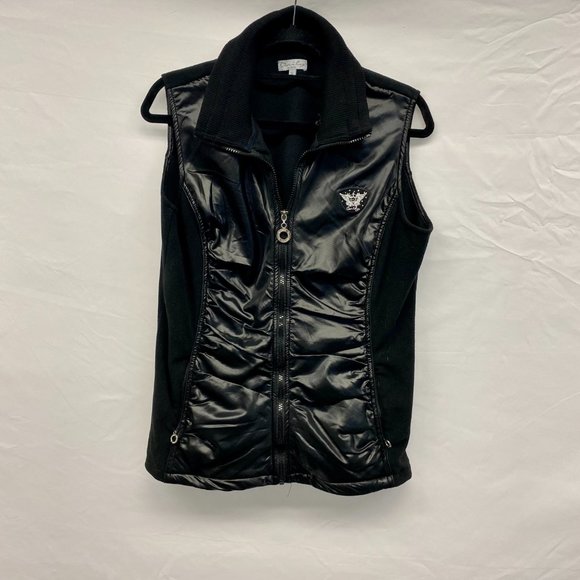XL Daily Brand Women's Black Polyester Vest - Picture 1 of 5